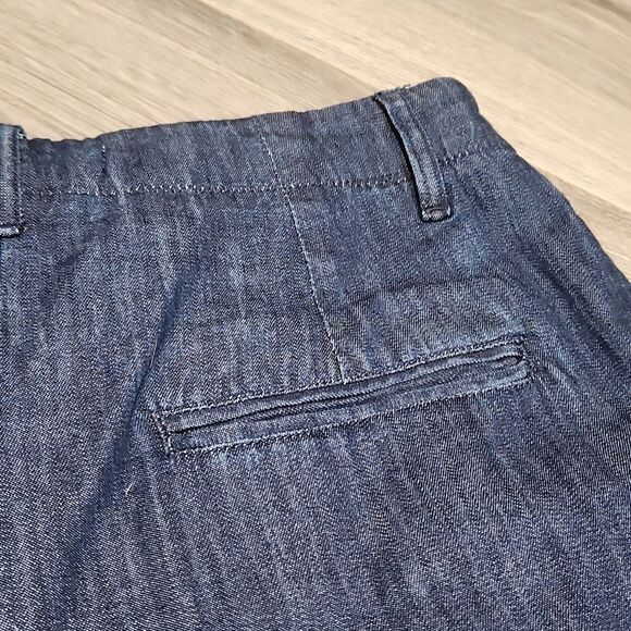 EUC eShakti Bermuda Jorts Dark Pleated Shorts - Picture 6 of 7